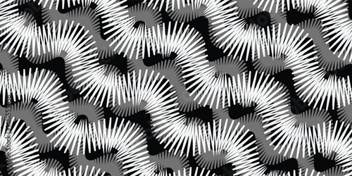 Tinsel for christmas tree. Gold and silver isolated decoration. Straight and curved festive frippery.