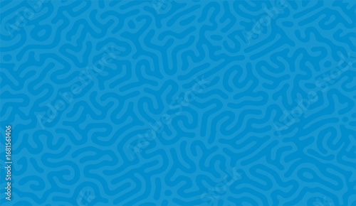 A captivating light blue turing pattern background is formed by undulating lines, creating a dynamic and organic visual effect that mimics natural textures, perfect for graphic design