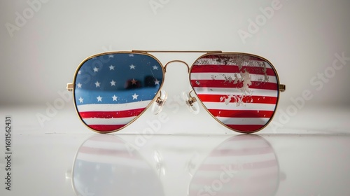 American glasses Icon. Happy 4 th July and Independence Day. Cartoon Vector illustration, Flag Glasses, American Flag And Glasses, July 4th, July 4th Flag Glasses Vector And Clip Art Memorial day