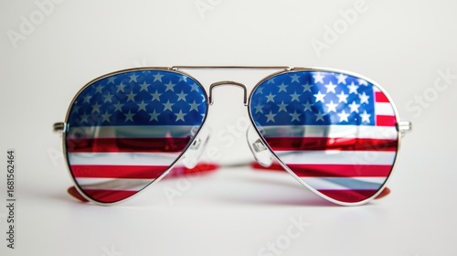 American glasses Icon. Happy 4 th July and Independence Day. Cartoon Vector illustration, Flag Glasses, American Flag And Glasses, July 4th, July 4th Flag Glasses Vector And Clip Art Memorial day