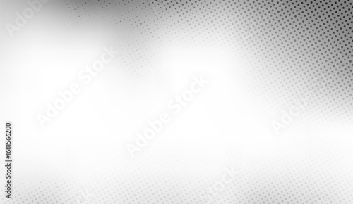 This gradient background features a halftone pattern with white and gray tones, creating a visually interesting and versatile backdrop suitable for various design applications