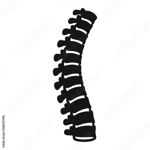Spine bones isolated on white vector
