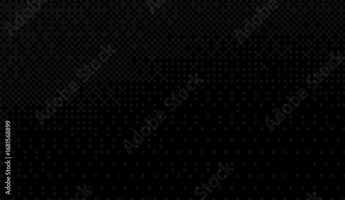 A seamless, dark gray pixel grid pattern fades softly from the top left to the bottom right, perfect for a modern background or creating a subtle, textured effect