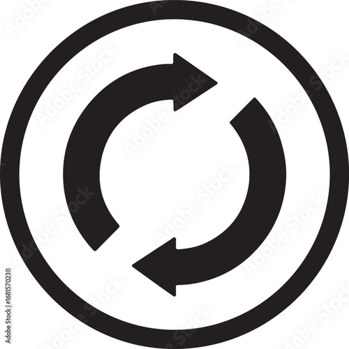 Circular Arrows Icon: Refresh, Reload, Recycle, Repeat, Cycle, Loop