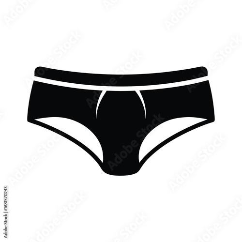 Simple illustration of a pair of men's underwear, comfortable and modern