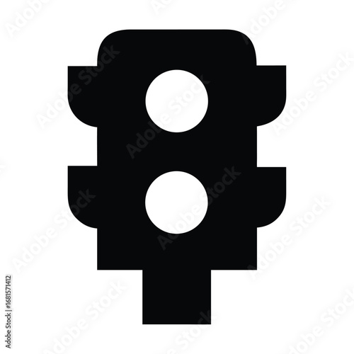 Traffic lights icon set. Regulate the movement of cars illustration symbol. semaphore vector