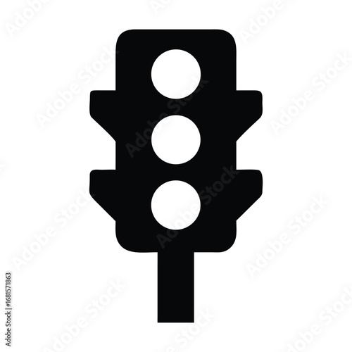 Traffic lights icon set. Regulate the movement of cars illustration symbol. semaphore vector