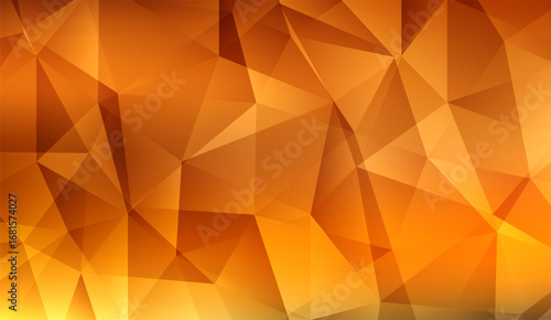 Golden abstract background with geometric patterns showcases a blend of amber hues, creating a modern and dynamic design with intersecting lines and angular shapes for a striking visual impact