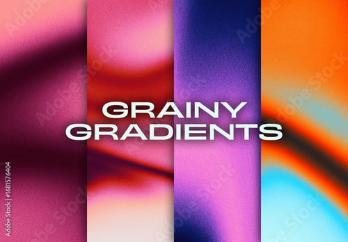 Set of 4 Grainy Gradient Textures