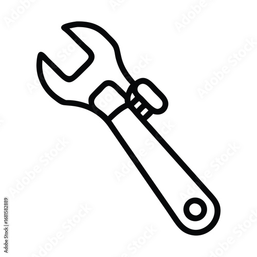 Simple Web Icon Vector Tool Work Stock Vector