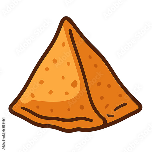 tasty golden samosa snack fried pastry