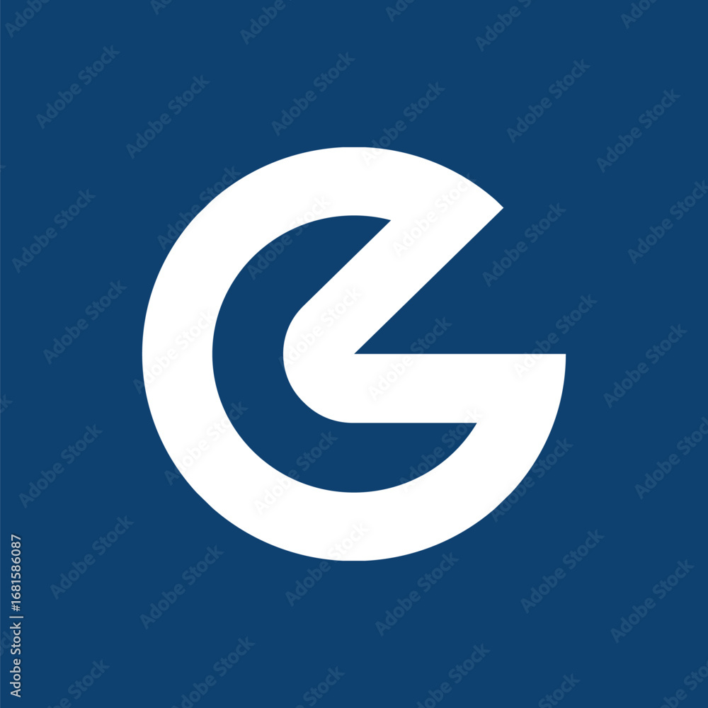 Fototapeta premium letter G minimal logo icon design template