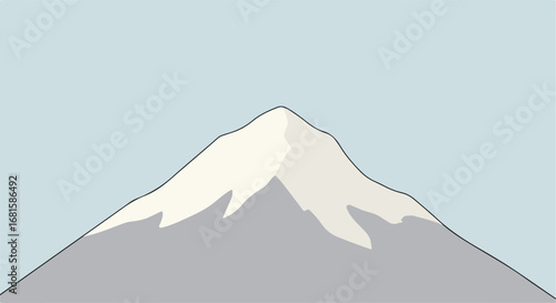 Snow capped mountain