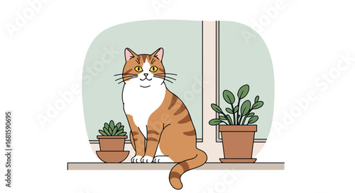 Feline Friend on Window