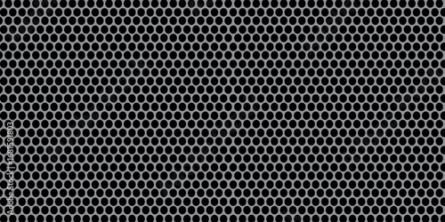Black metal texture steel background. Perforated sheet metal. vector,EPS 10.