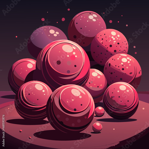 sewing buttons on black background