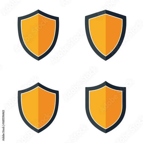 Free Download Four shield icons - GFXLoad