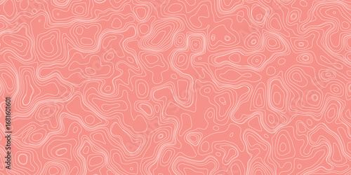 Textured topographic mapping pattern with layered contour line arrangement
