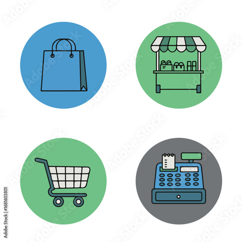Shopping icons set (1)