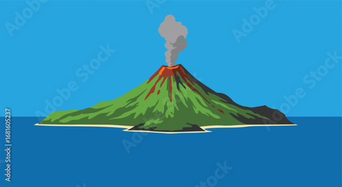 Volcanic island