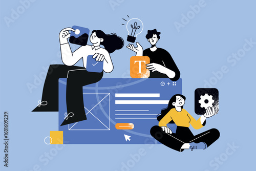 Web development illustration