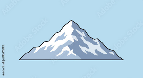 Snowy mountain peak (2)