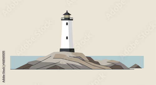 Lighthouse on rocks (1)