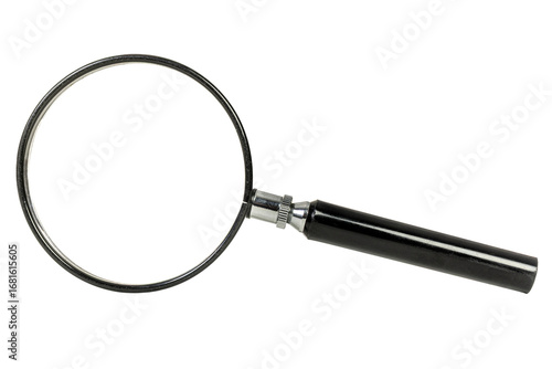 used Magnifying glass with transparent background