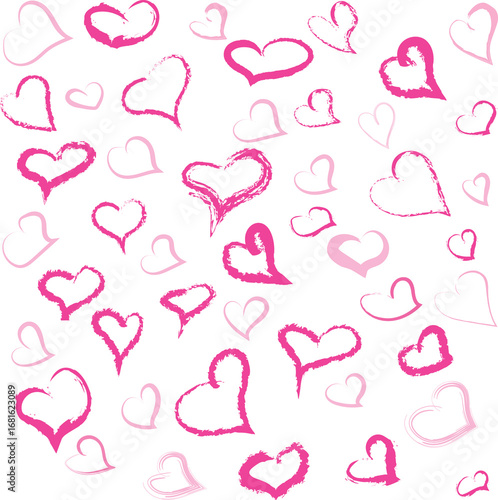 seamless pattern with hearts