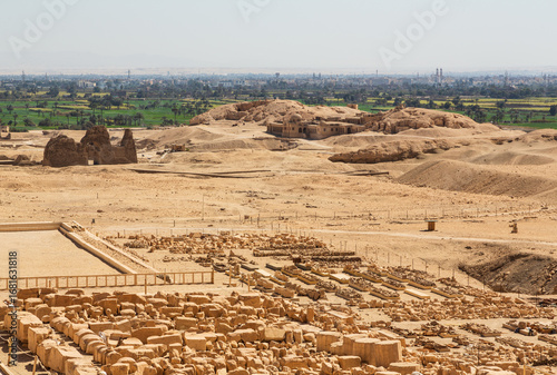 Photos Archaeological site near the Temple of Hatshepsut in Deir el Bahri excavations o