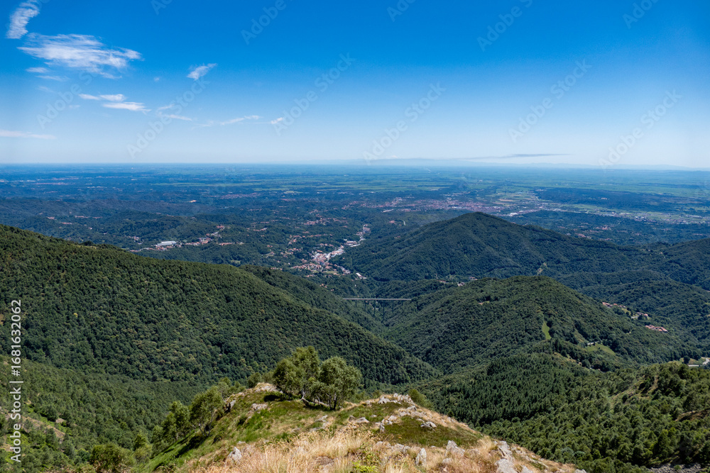 Naklejka premium Strada Panoramica Zegna, Biella, Piemonte