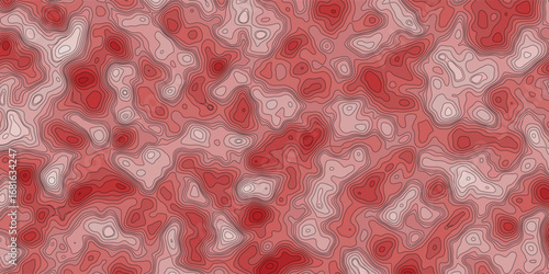 Minimalist layered abstract terrain with flowing wavy lines and pastel gradient highlights