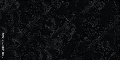 Organic abstract terrain composition with layered topographic lines and shadows