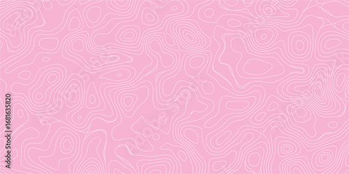 Modern abstract topographic map with flowing lines and vibrant gradient palette