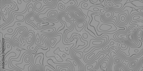 Minimalist contour line abstract background with smooth flowing layers