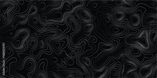 Futuristic layered abstract landscape with flowing lines and neon gradient effects