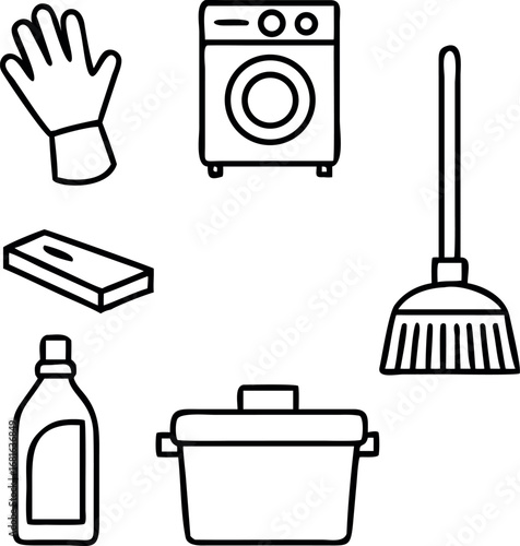 set of household appliances