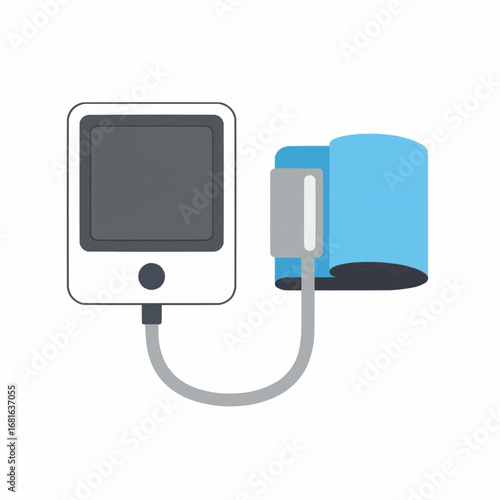 Blood pressure monitor illustration health care medical device measurement