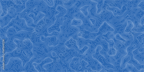 Creative contour line pattern forming abstract topography with layered depth effects