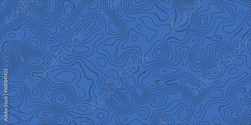 High-detail abstract terrain illustration with contour lines and depth effects for posters