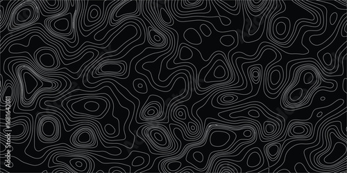 Modern abstract topographic vector background with organic wavy patterns and subtle shadows