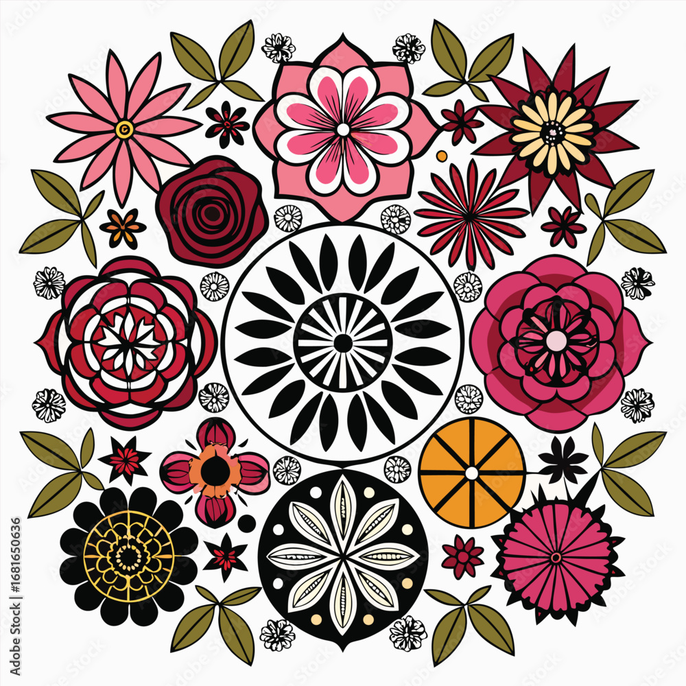 Fototapeta premium Spring flower collection