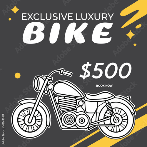 Motorcycle social media post
