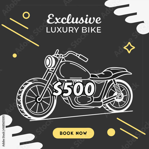 Motorcycle social media post

