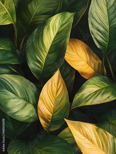 Wallpaper Mural Sunlight pierces through the leaves, creating a play of light and shadow Torontodigital.ca