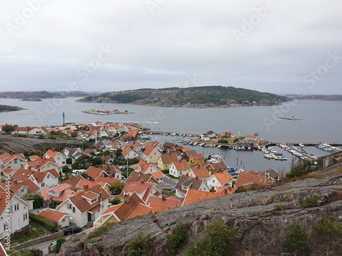 Panorama view of Björholmen on the west coast of Sweden