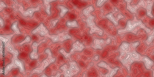 Terrain contour mapping seamless abstract design with flowing line patterns