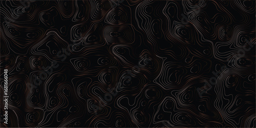 Abstract mapping artwork with layered contour terrain flow illustration