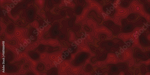 Abstract minimal mapping seamless background with flowing contour textures