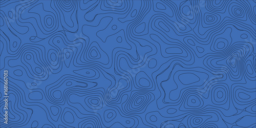 Topographic terrain style background with abstract contour mapping design